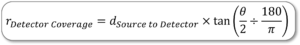 Formula: X-ray Detector Coverage