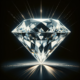 Diamond on black background